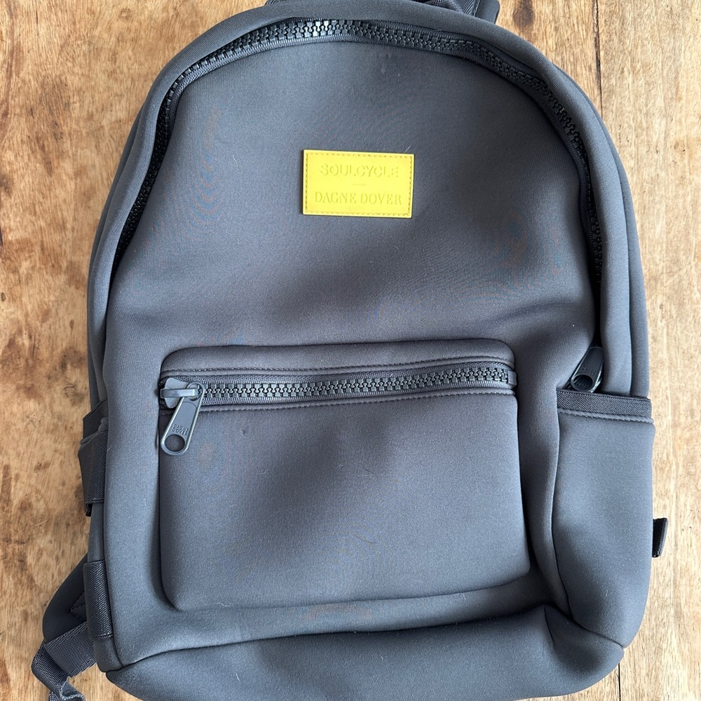 Dagne Dover x SoulCycle - Charcoal Backpack with Yellow Accents